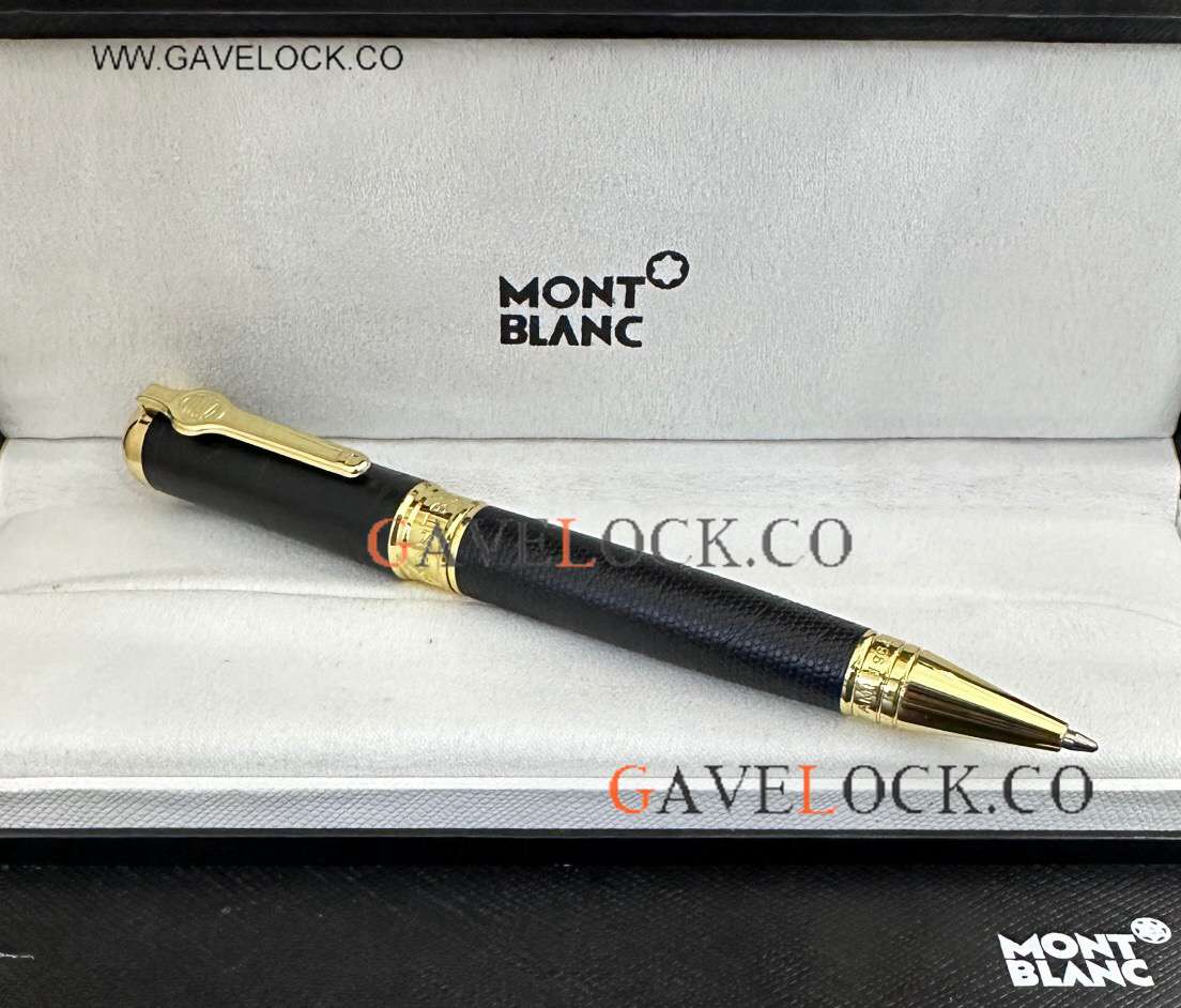 Clone Montblanc Great Characters Muhammad Ali Black-Gold Ballpoint Pen